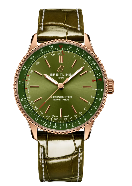 Review Breitling Navitimer Automatic 36 Red Gold Replica Watch R17327371L1P1